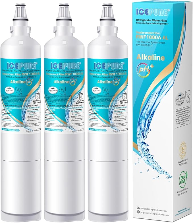 ICEPURE Alkaline 5231JA2006A Refrigerator Water Filter Replacement by ICEPURE