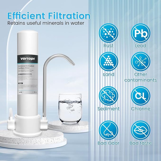 Vortopt Countertop Water Filter F8-Faucet Filtration System - Image 2
