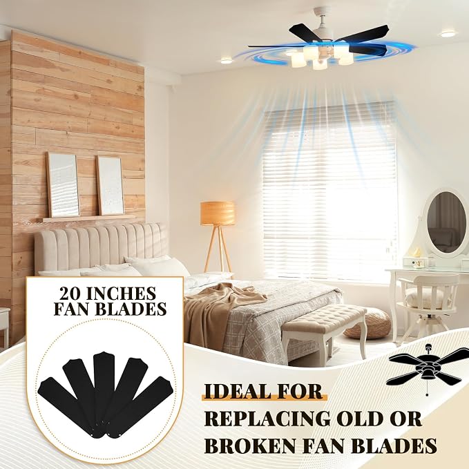 Lineshading 5 Pack 20" Replacement Fan Blades - Image 5