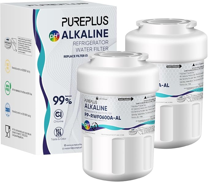 PUREPLUS Alkaline Replacement for GE® MWF®, SmartWater® MWFP, HDX FMG-1 by PUREPLUS
