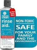 Nature Clean All Natural Dishwasher Rinse Aid Cleaner, Liquid Dishwasher Rinse Agent Spot-Free Glass & Cutlery in Hard Water, Non-Toxic Dish Washer Drying Agent & Stain Remover, 8 oz/250ml, Pack of 1