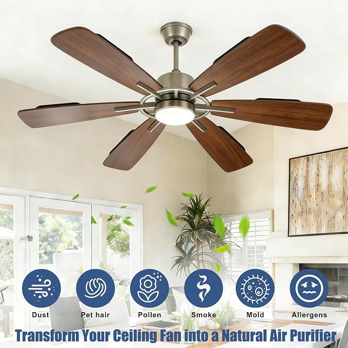 Ceiling Fan Filters for Blades 10 Pcs Activated Carbon Air Filter Easy-Stick - Image 3