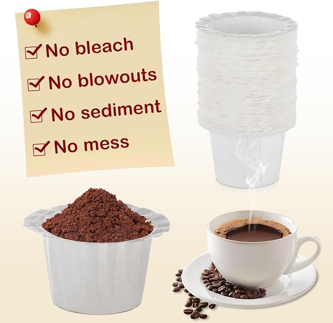 Disposable Paper Coffee Filters, Keurig K Cup Paper Filters - Image 3