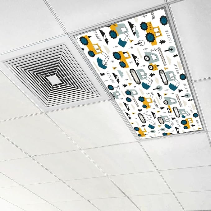 4 Pcs Fluorescent Light Covers for Ceiling Lights Construction Vehicle - Image 6