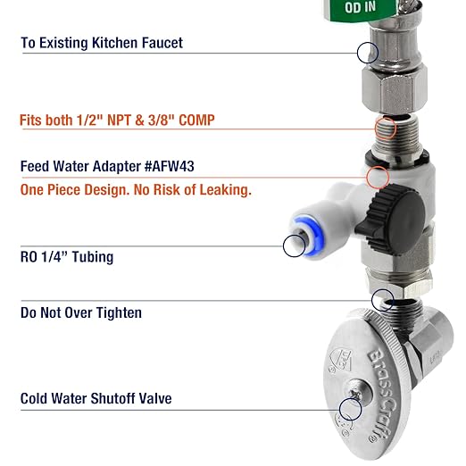 iSpring RCC7P-AK, 6-Stage Reverse Osmosis System Under Sink Alkaline Water - Image 8