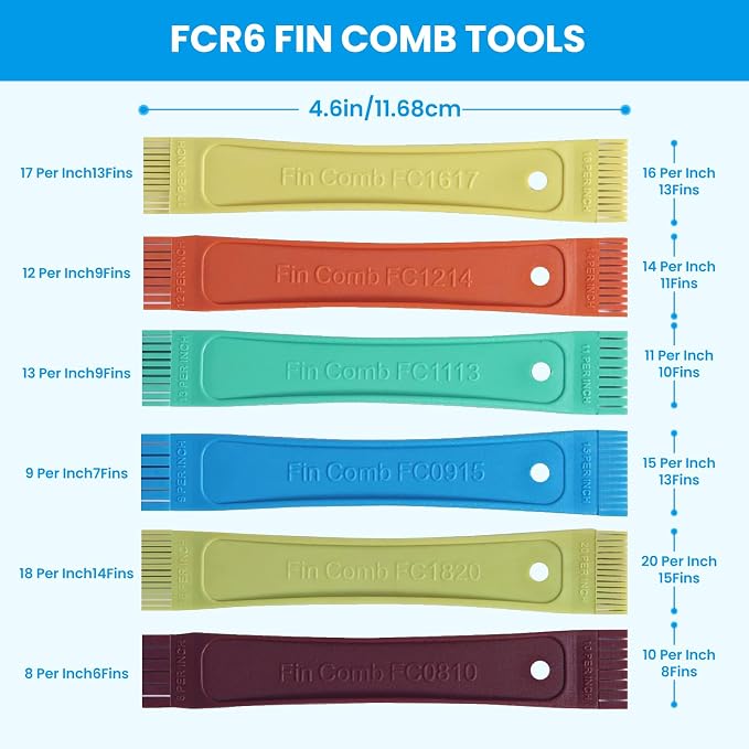 10PCS Air Conditioner Fin Comb Cleaner kit AC Coil Cleaning Brush 5 Different - Image 4