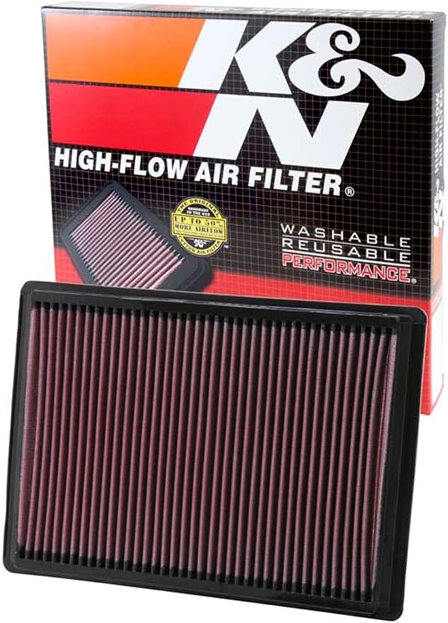 K&N Engine Air Filter: Increase Power & Acceleration, Replacement Car Air by KNEngineeringInc