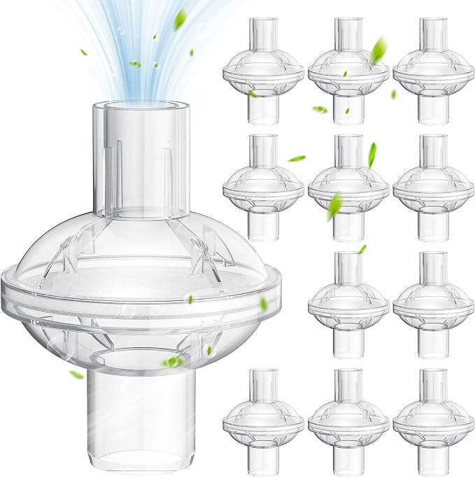 12 Pcs CPAP Inline Filters, Universal Inline CPAP Filter Compatible by RefreshYourHome