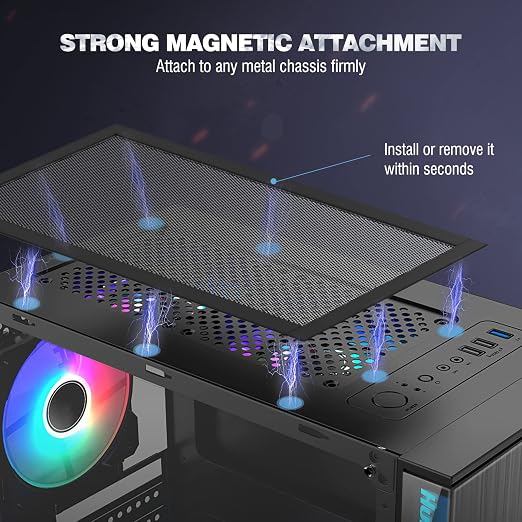 MoKo 400x300mm DIY PC Case Dust Mesh Filter, PVC Dustproof Magnetic Dust Filter - Image 6