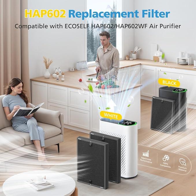 4 Pack HAP602 Replacement Filter Compatible - Image 2