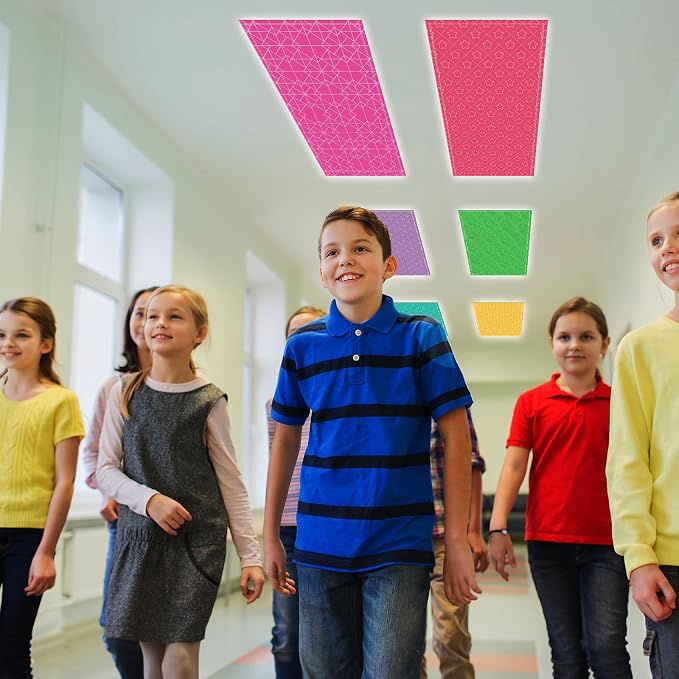 6Pcs Classroom Light Covers for Fluorescent Lights, Magnetic 2x4 FT Ceiling - Image 6