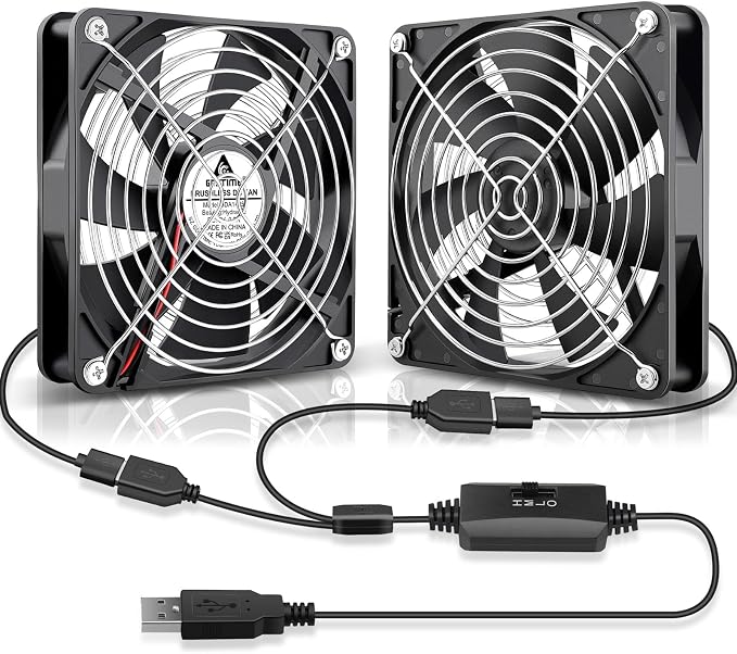 GDSTIME Dual 140mm USB Fan by GDSTIME