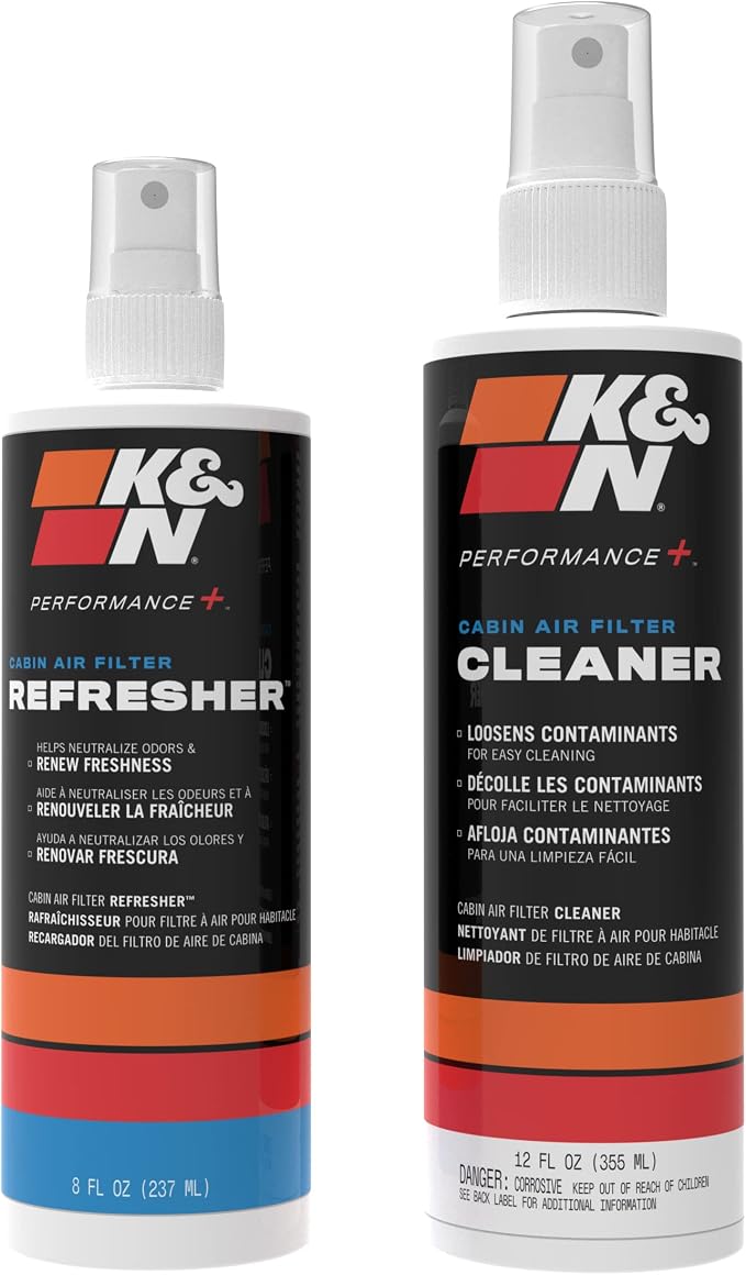 K&N Cabin Filter Cleaning Kit: Spray Bottle Filter Cleaner and Refresher Kit; - Image 2