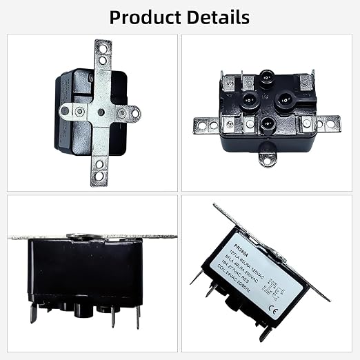 PR380 Fan Relay 90380 24 VAC Coil Voltage SPST NO NC Contacts - Image 2