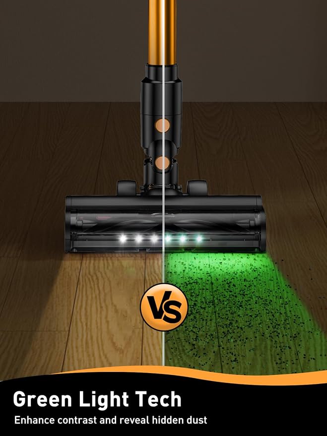 Cordless Vacuum Cleaner, 40Kpa 8 in 1 Powerful Suction Lightweight Stick Vacuum - Image 4