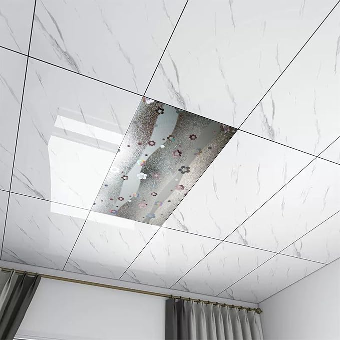 2 Pack Fluorescent Light Covers 4 X 2 Feet Stained Glass Magnetic Light Cover - Image 7