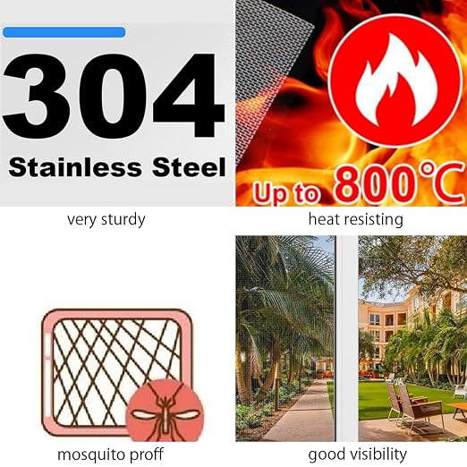 Stainless Steel Mesh Screen 12 Mesh No Rust Sturdy Metal Wire Mesh Easy to Work - Image 4