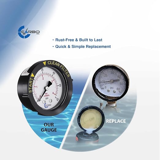 Water Pressure Gauge for Swimming Pool Filter, 60psi Plumbing Clean Filter - Image 4