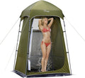 Vidalido Outdoor Camping Shower Tent Easy Setup Privacy Tent Changing Room Portable Camp Shower Tents for Camping with Floor, Waterproof Privacy Shelters Camping Toilet Tent