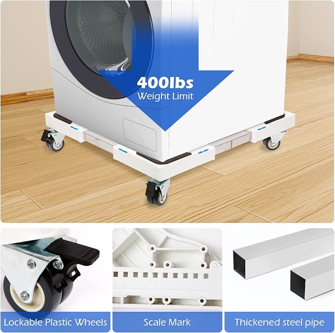 Nefish Furniture Dolly Adjustable Mini Fridge Stand Dolly Cart - Image 4