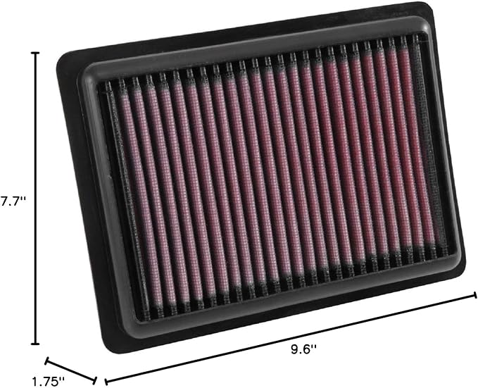 K&N Engine Air Filter: Reusable, Clean Every 75, 000 Miles, Replacement Car Air - Image 4