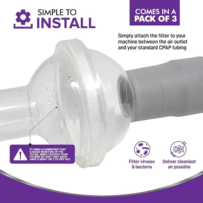 Mars Wellness Universal Fit CPAP Inline Filter - Image 4
