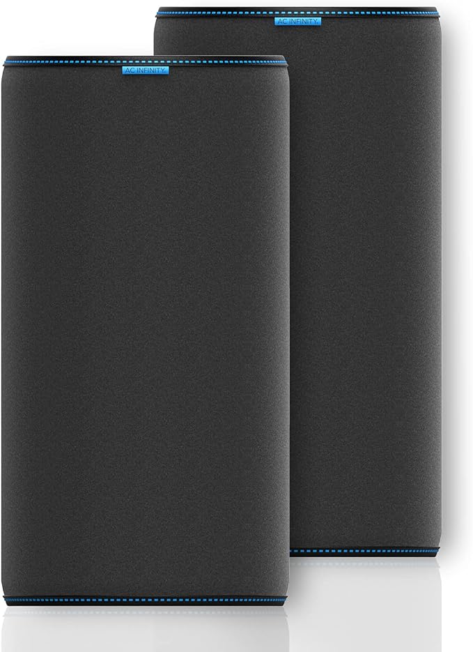 AC Infinity Pre-Filter Cloth 6”, Replacement Inline Filter Sleeve 2-Pack by ACInfinity