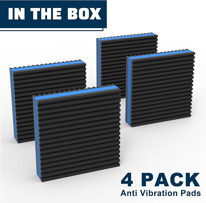 4 Pack Rubber Anti Vibration Pads 4" X 4" X 7/8", Heavy Duty EVA Vibration - Image 9