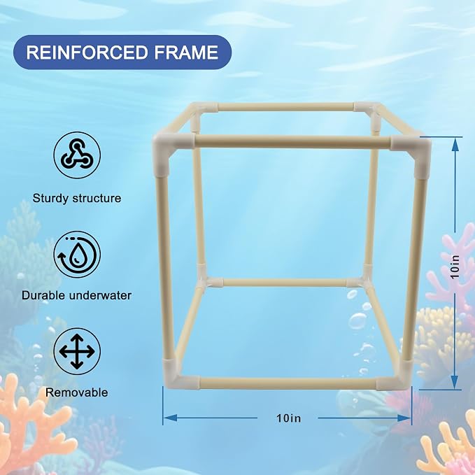 CONQUERALL 10 Inch Pond Filter Bag Anti Clogging Cube Filter Box Large Pump - Image 3
