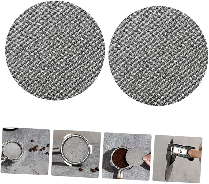 KICHOUSE 2pcs Reusable Espresso Filter Mesh Screen Stainless Steel Espresso - Image 8