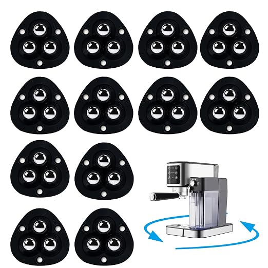 Small Adhesive Casters Wheels for Appliance: 12 Pcs Kitchen Counter Appliances by Unknown