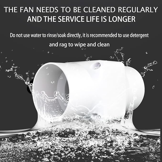 14W 2.3Inches Duct Inline Fan 60mm Mini Intake Fume Extractor Low Noise 57CFM - Image 5