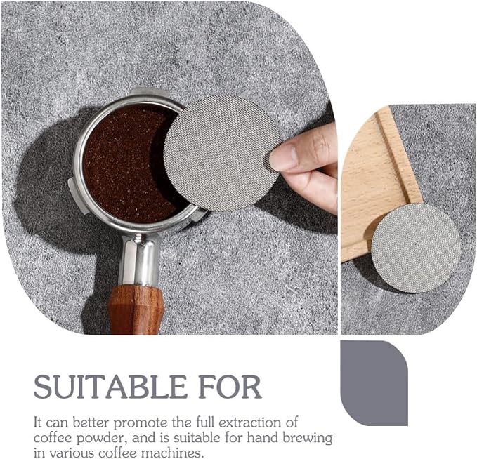 Cabilock 2pcs Stainless Steel Espresso Filter Plate Coffee Machine Compatible - Image 5