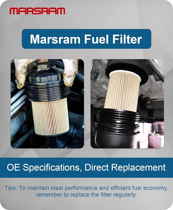 Marsram 6.7 Cummins Fuel Filter Water Separator Set fits - Image 6