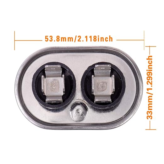 12.5 uF MFD ±6% 370/440 VAC CBB65 Oval Run Start Capacitor - Image 2