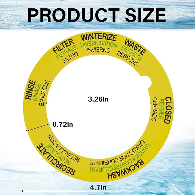272599 Pool Sand Filter Valve Label Compatible - Image 2