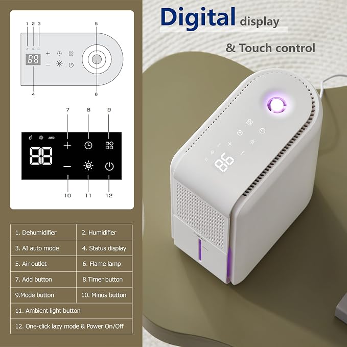 4 in1 Dehumidifier Humidifier Air Purifier - Image 6
