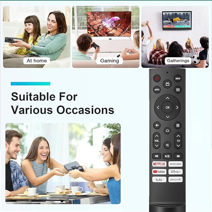 Replacement Remote for Hisense Smart Google TV, Replacement Control for Hisense - Image 5