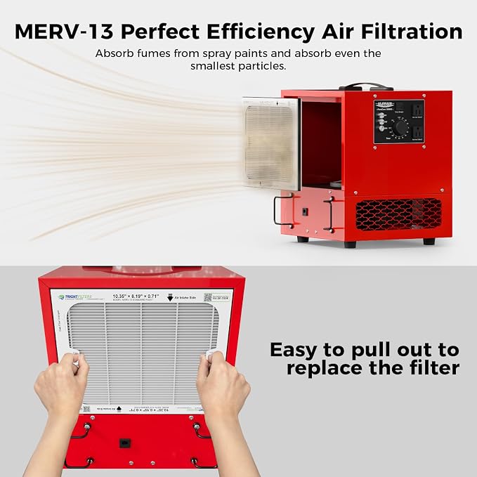 ALORAIR Portable Air Filtration System Built-In Ionizer, 180° Air Intake - Image 5