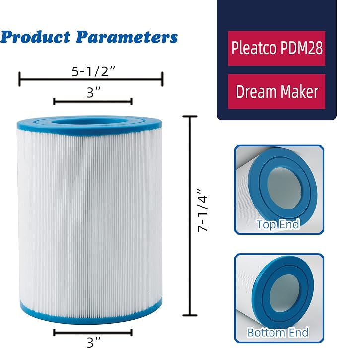 PDM28 Spa Filter Replacement Aquarest Dream Maker 461273 Hot Tub Filter - Image 2