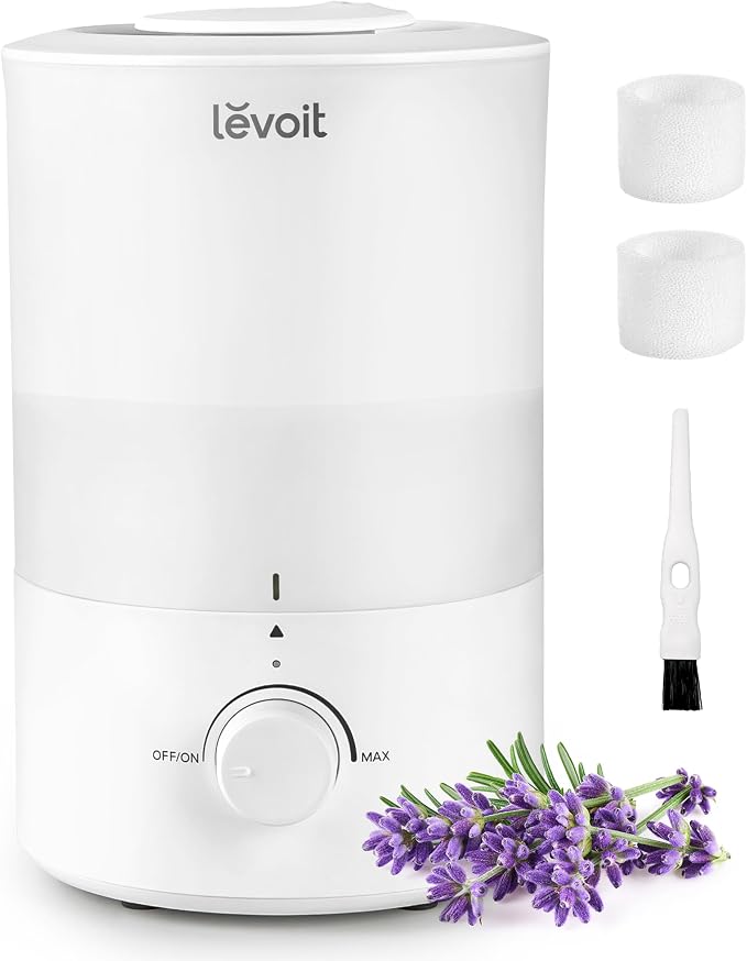 Levoit Humidifiers for Bedroom, 3L Cool Mist, Essential Oil Diffuser | Top by Unknown