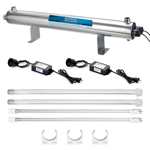 Bluonics 110W UV Water Ultraviolet 24GPM Plus Sediment and Carbon Well Water - Image 2