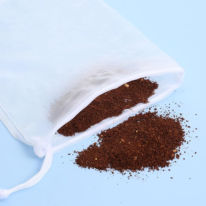 4 Pack Aquarium Filter Bags Fine Mesh Bag Filter Sock Nylon Aquarium Media Bag - Image 2