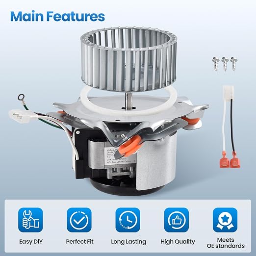 326628-762 Furnace Draft Inducer Motor Assembly Compatible - Image 5