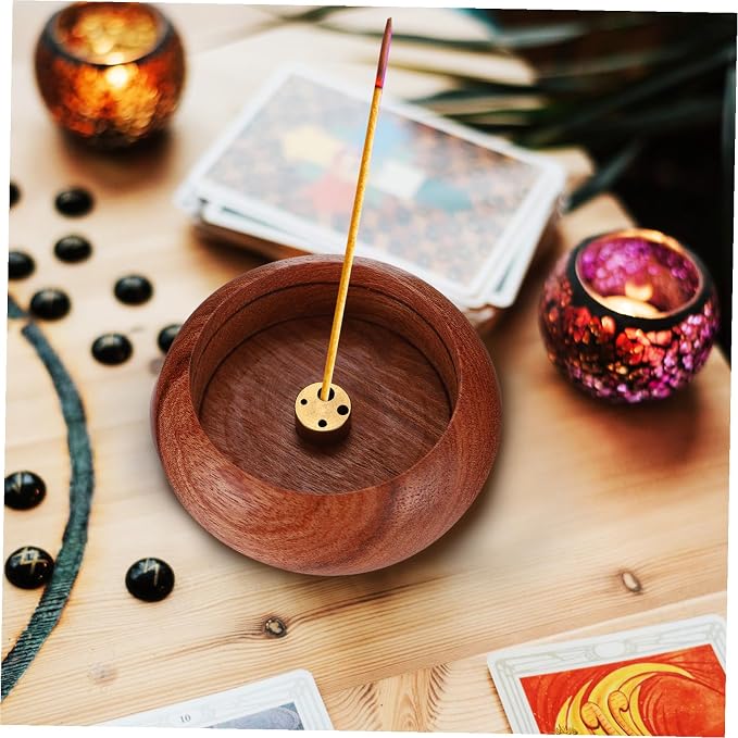 BESPORTBLE Incense Burner Decorative Tray Bowl-Shaped Censer - Image 9