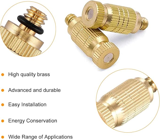 20pcs High Pressure Atomizer Nozzle Brass Misting Nozzles - Image 4