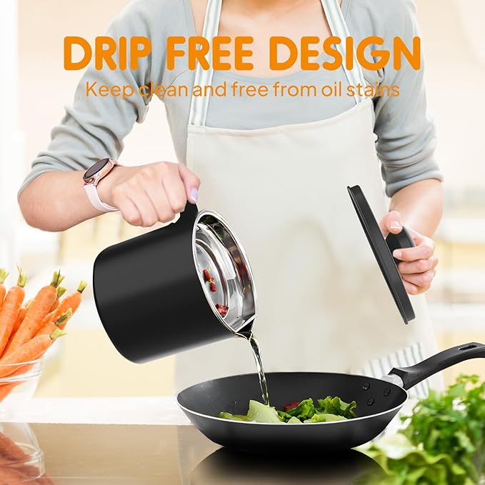 Chihee Grease Container Stainless Steel Bacon Grease Saver - Image 5