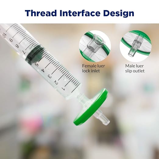 Membrane Solutions 500 Pack Syringe Filter Sterile PES Hydrophilic Filtration - Image 6