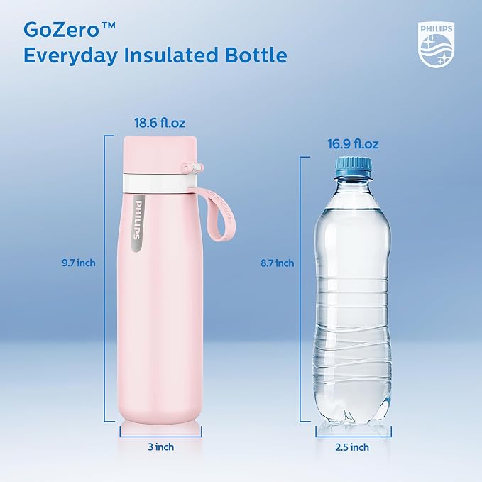 PHILIPS Water Bottle with Filter, Filter Water Bottle Stainless Steel with - Image 7