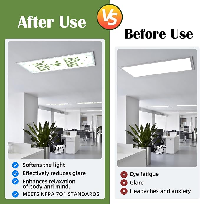 Fluorescent Light Covers -1PCS 4x2 Feet Classroom Covers - Image 4